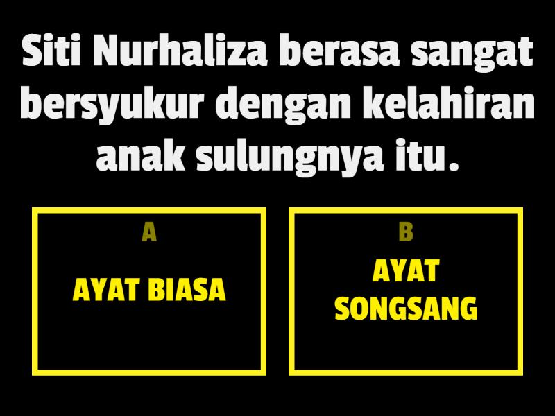 AYAT BIASA VS AYAT SONGSANG - Quiz