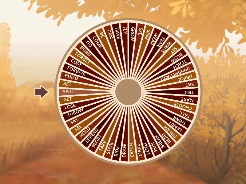 PAST SIMPLE WHEEL - Spin the wheel