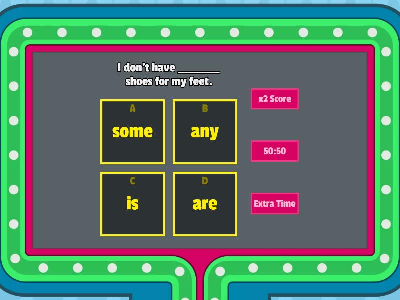 Some / Any (2) - Gameshow quiz