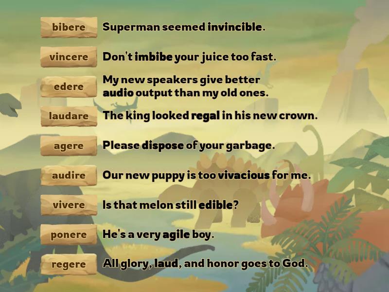 Beg. Latin II Lesson Vocab - Match up