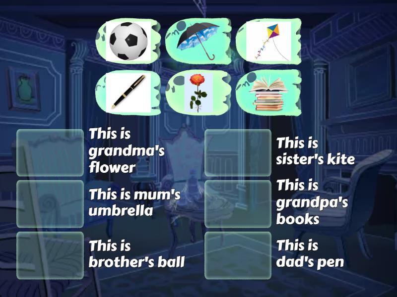 Family and friends 1 Unit 6. Whose's this? - Match up