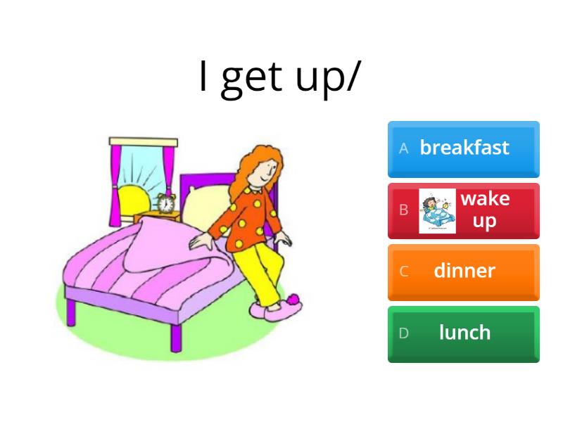 Daily routines Present Simple parts of the day - Викторина