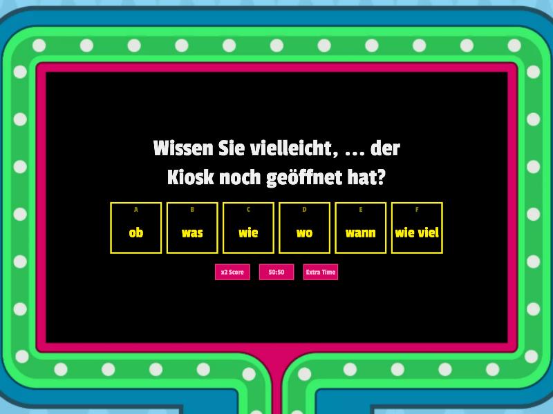 A2_D5_L13 Indirekte Fragen Quiz Gameshow quiz