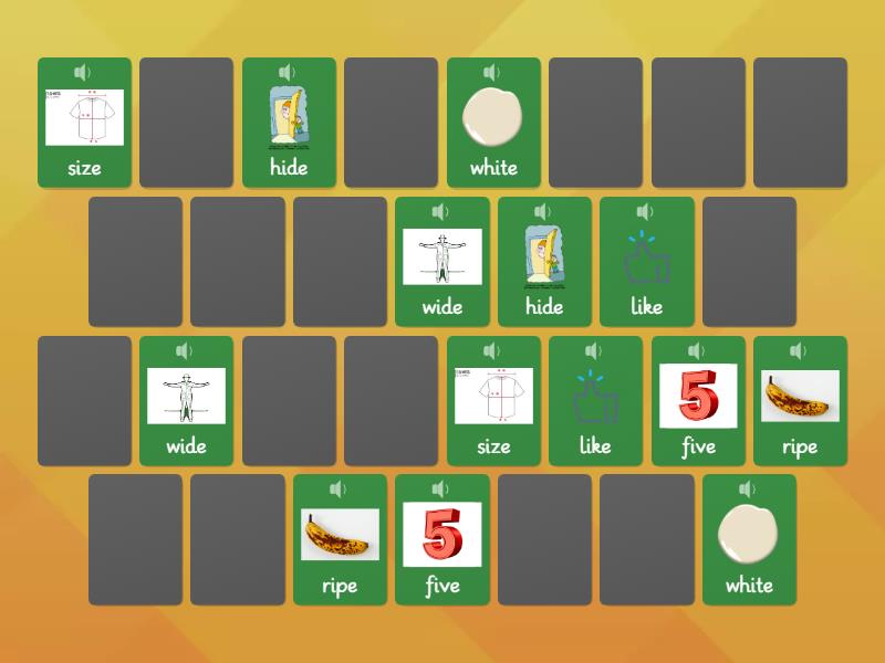 Phonics Long i sound - Matching pairs