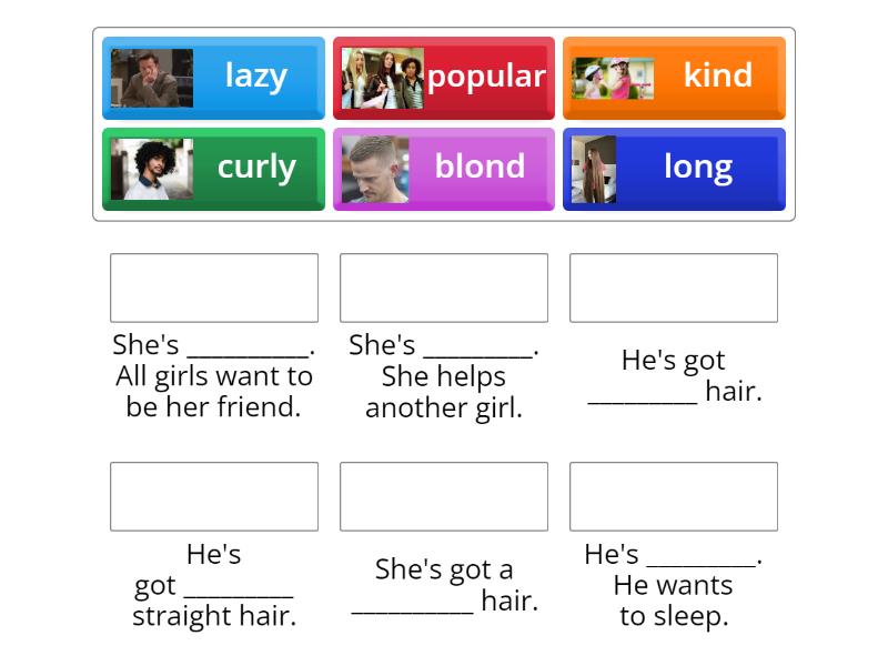 describing people - Match up