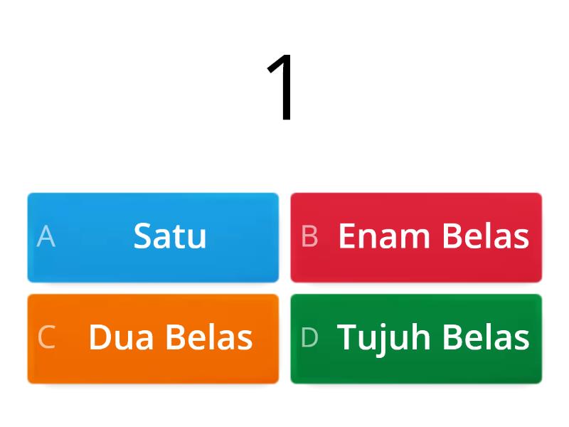 Mari Mengenal Nombor 1 Hingga 20 (Tahun 2 PPKI Ibnu Sina) - Cuestionario