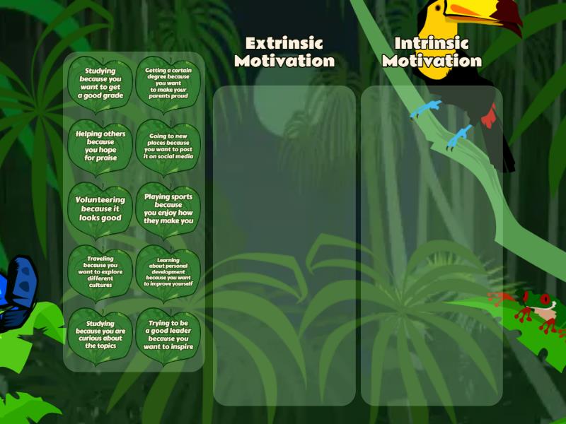 Intrinsic And Extrinsic Motivation Categorize