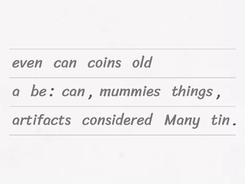 Practicing Colons to Introduce a List - Reordenar