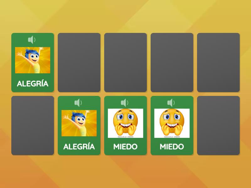 ENCUENTRA SU PAR DE CADA PAREJA DE EMOCIONES - Parejas