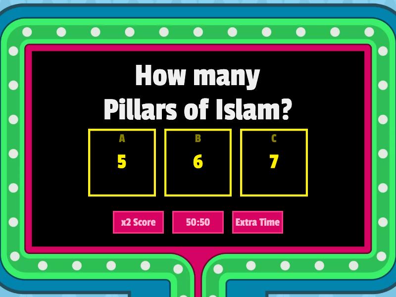 The Pillars Of Islam Gameshow quiz
