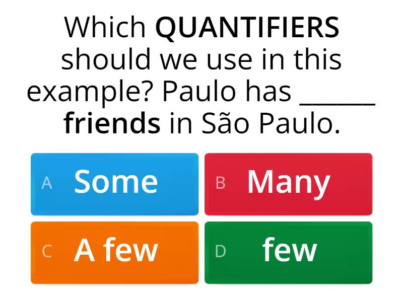 QUANTIFIERS - Quiz