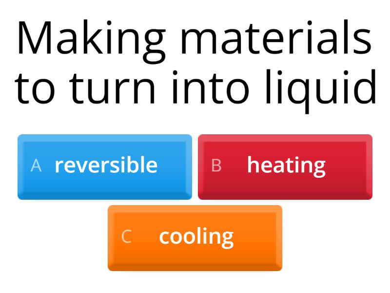 Grade 2 - Materials Can Change - Quiz