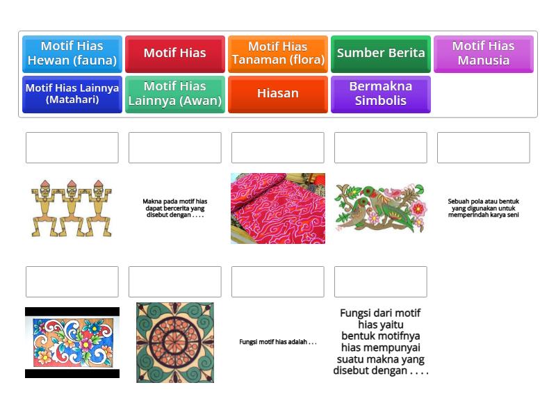 Motif Hias Karya Seni Rupa Nusantara - Match Up