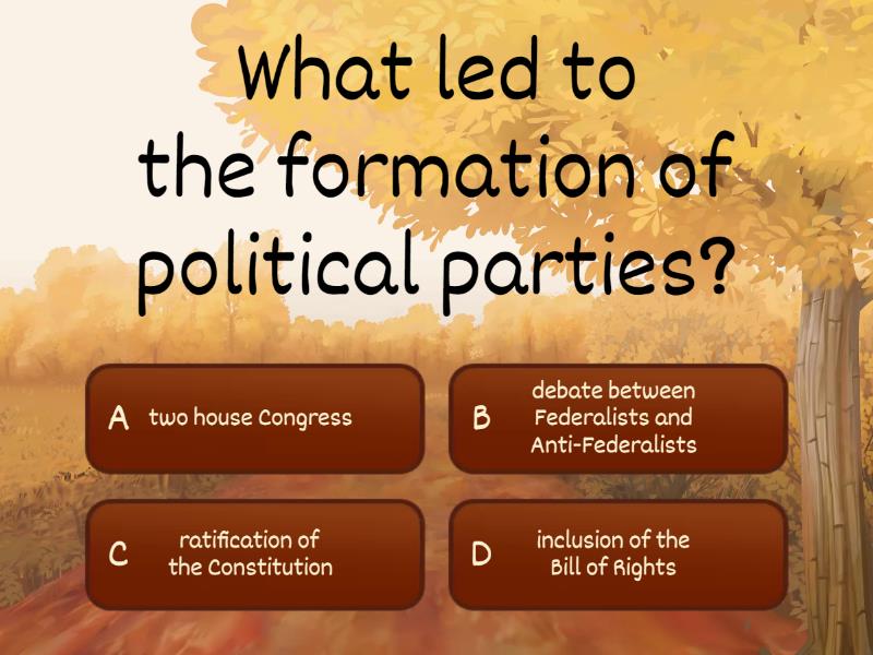 Political Parties In Early America - Quiz