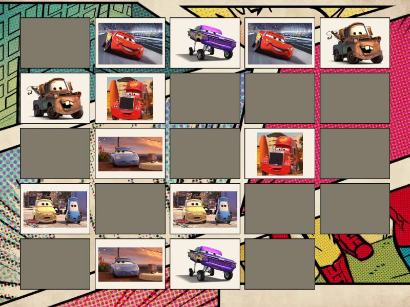 Cars Memory Matching - Parejas