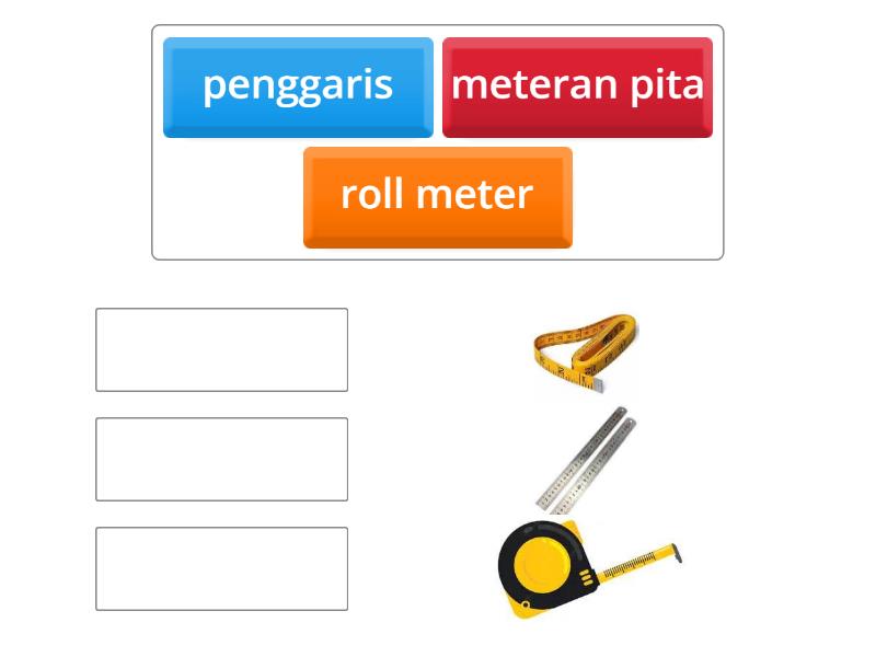 alat ukur satuan panjang - Match up