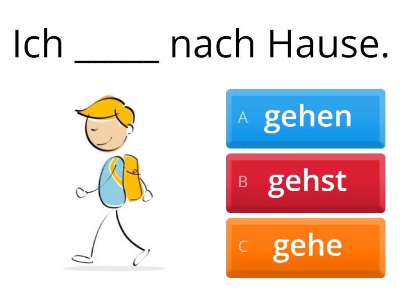 Deutsch - Verben Konjugieren - 1 - Quiz