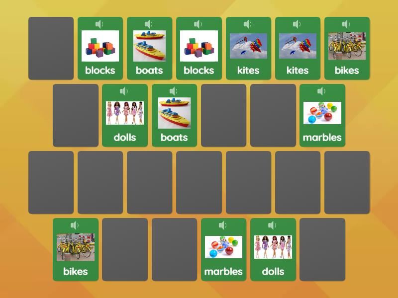 Unit 8 Vocabulary Memory game - Matching pairs