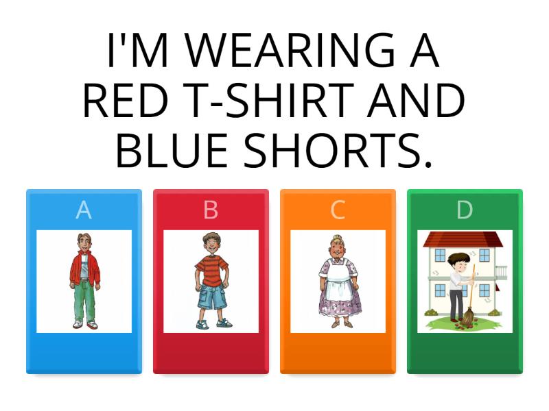 Clothes and Colors Match Quiz