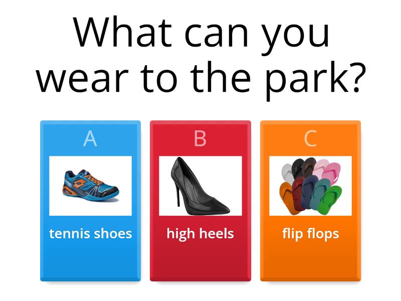 Types of shoes - Quiz