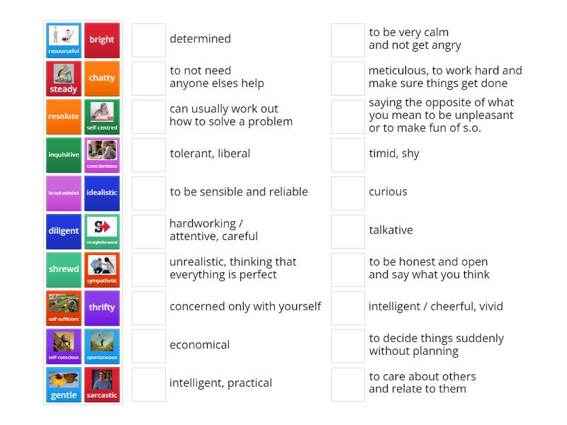 EOIP-C2.1-Advanced Personality Adjectives - Match up