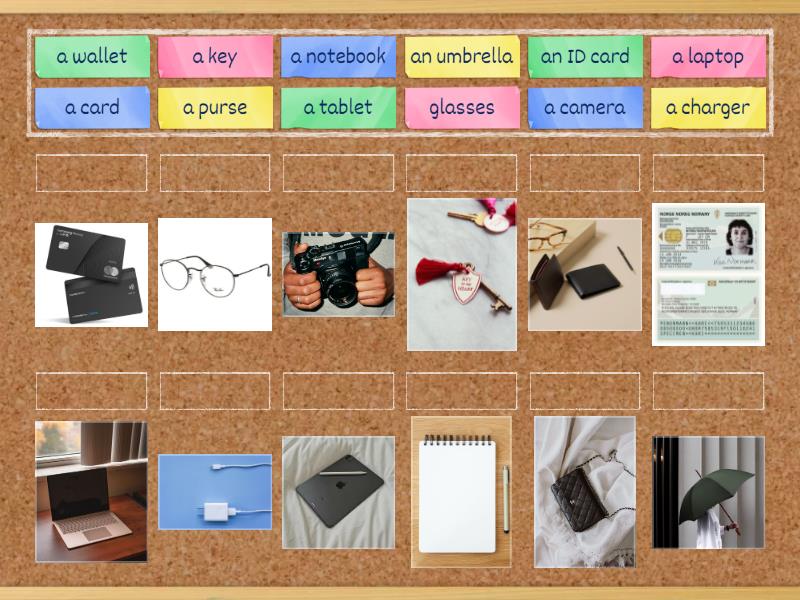 Unit 3A Things - Match up