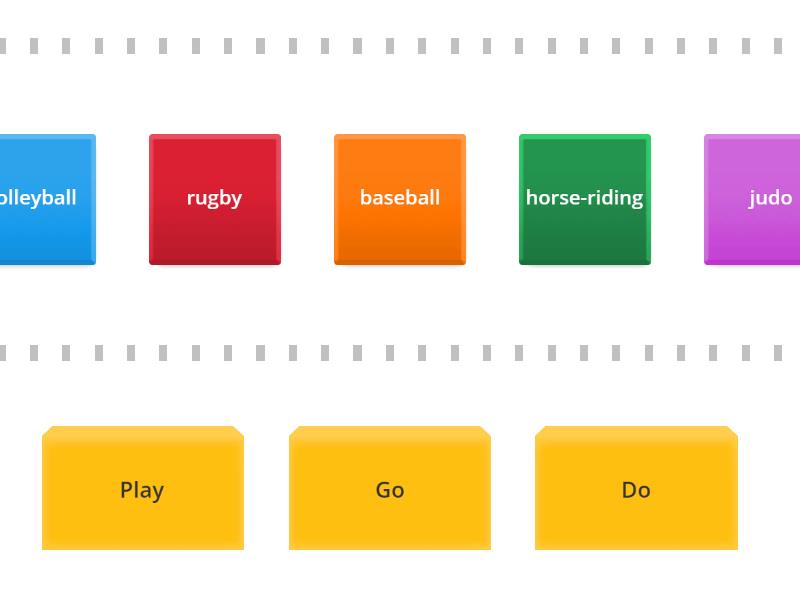 Sports (Play, Go, Do) - Speed sorting