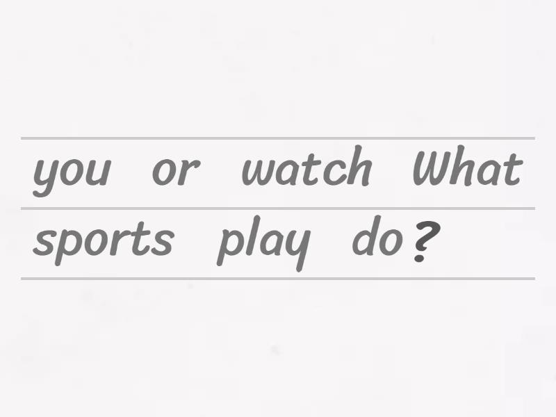 Hobbies unjumble