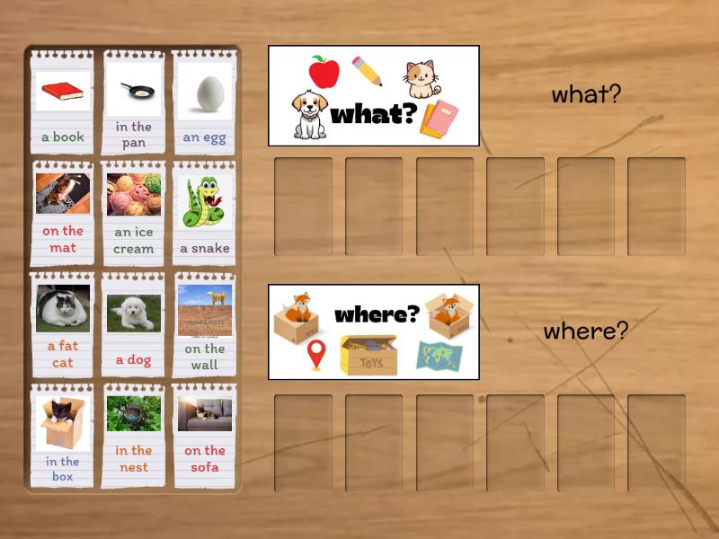 What or Where? - Group sort