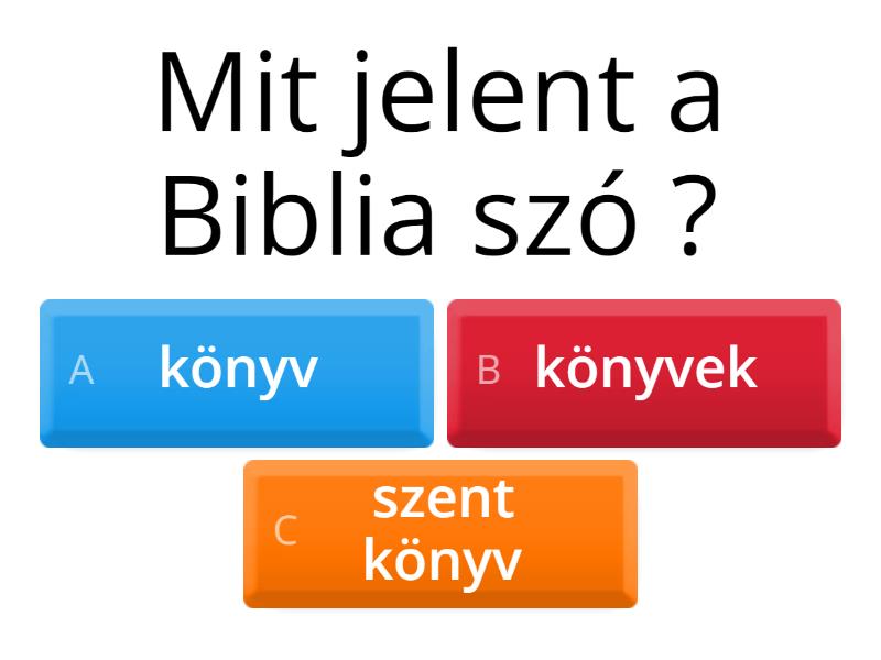 Biblia Test Klasa 1 Liceum Biblia - Quiz