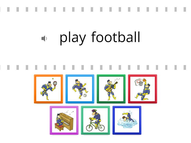 Kid's box 1, unit 9 - Find the match