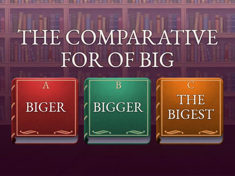 Comparatives and superlatives PC junior 4 Quiz