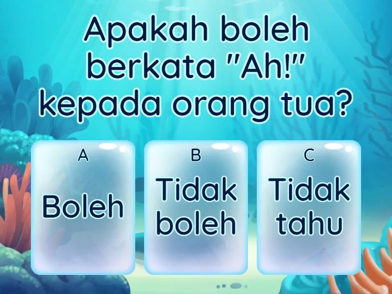 Adab Terhadap Orang Tua - Quiz