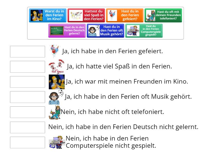 Was Hast Du In Den Ferien Gemacht Match Up