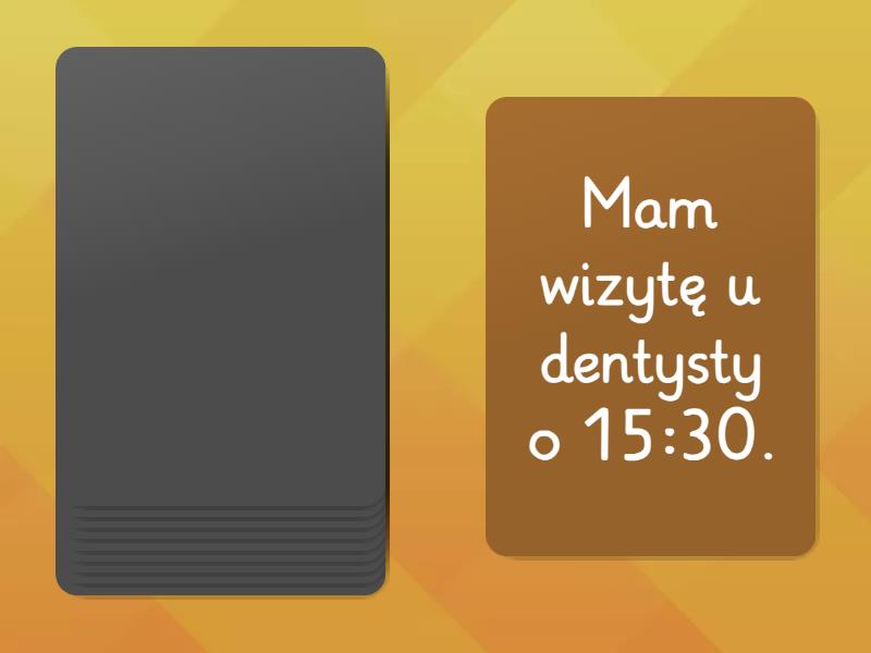 Odczytywanie Godzin Na Zegarze Sprawdzian Kl I Odczytywanie godzin - Losowe karty