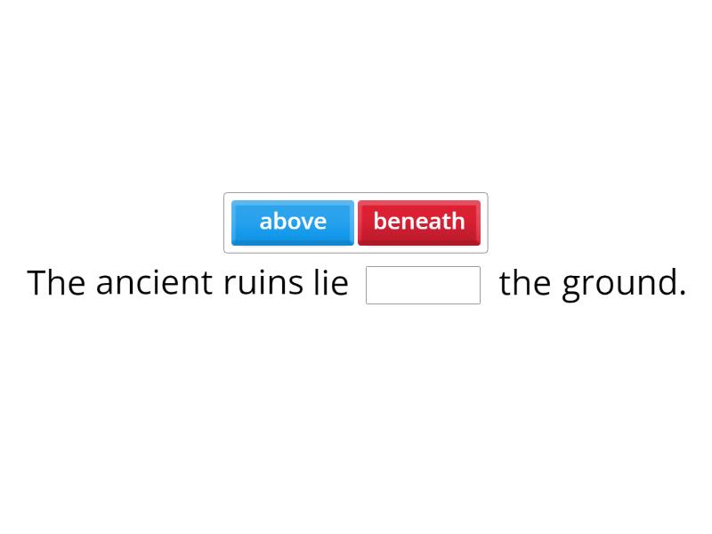 Prepositions of place historical places art and architecture