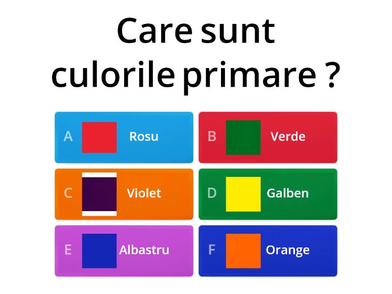 Exercitiu Educatie Plastica Clasa A Va - Quiz