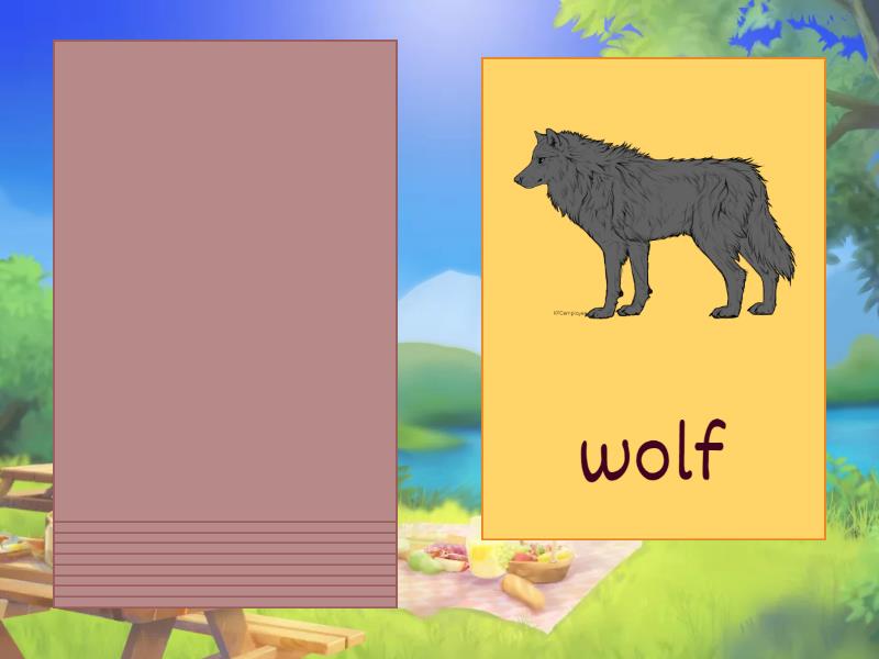 Forest animals - Speaking cards