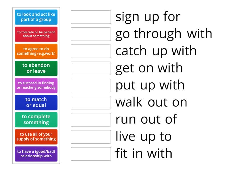 Solutions Intermediate SB P 13 Phrasal Verbs (1) - Match Up