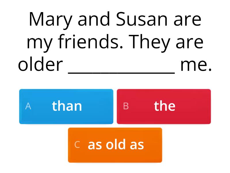 Comparisons - Quiz