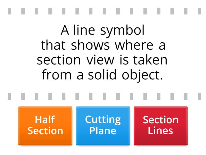 Half sections - Find the match