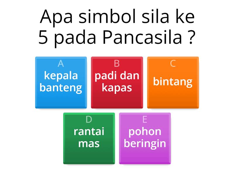 simbol - simbol pancasila - Quiz