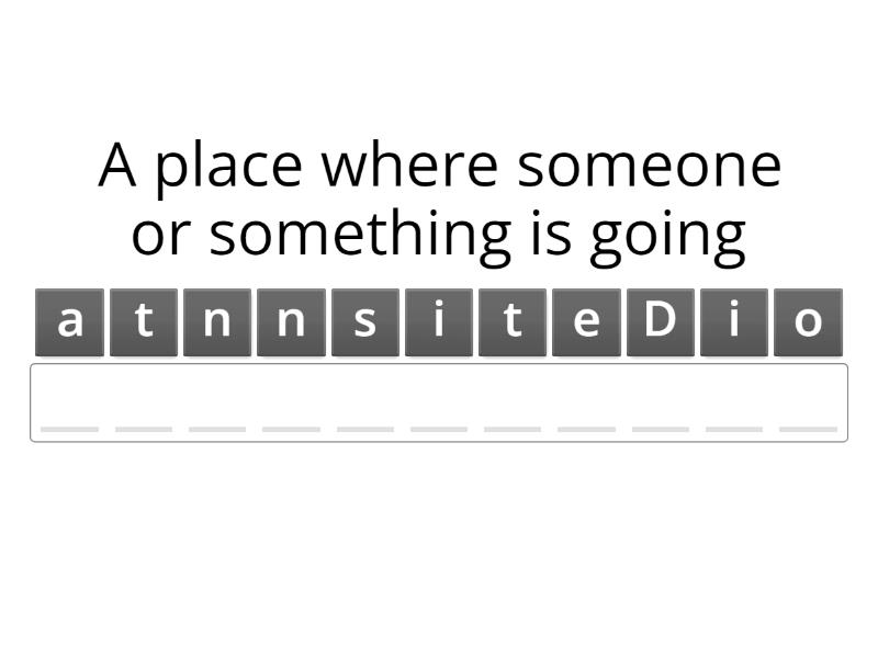 I1I2 TravelRelated Vocabulary Anagram