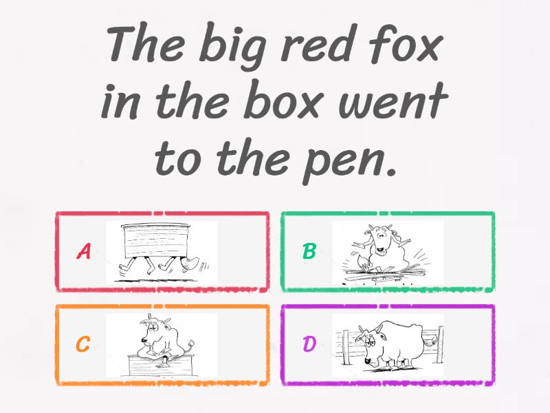 The Fox in the Box 圖片測驗 - Quiz