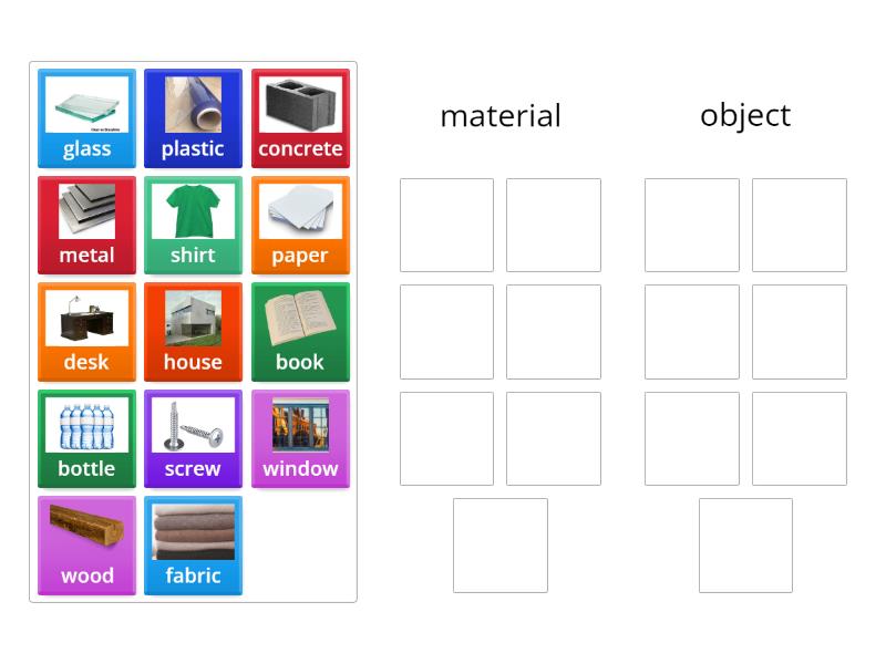 Material or Object Sort - Group sort