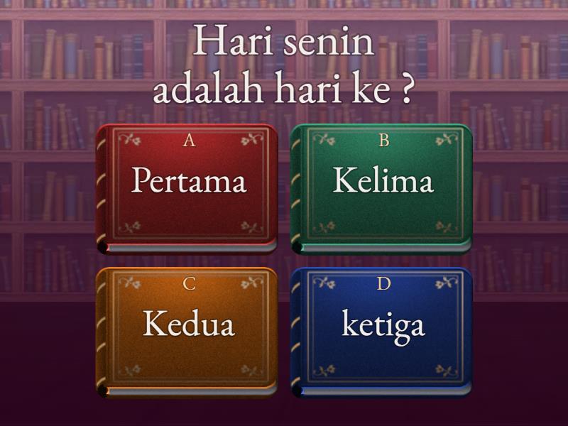 Nama- Nama Bulan Dan Hari - Quiz