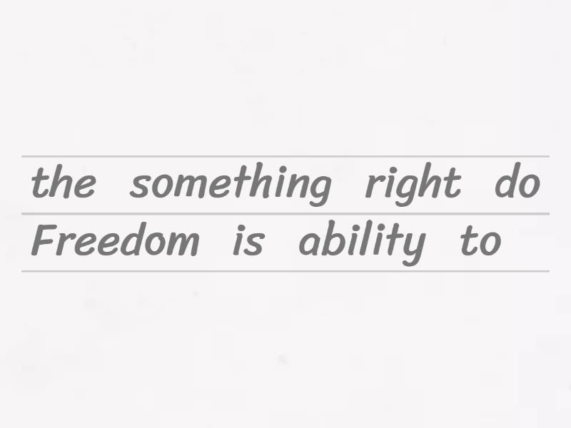 Correct Sentence Grammar - Unjumble