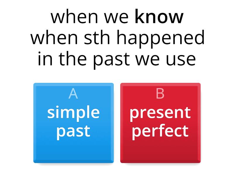 present perfect and simple past - Quiz image.