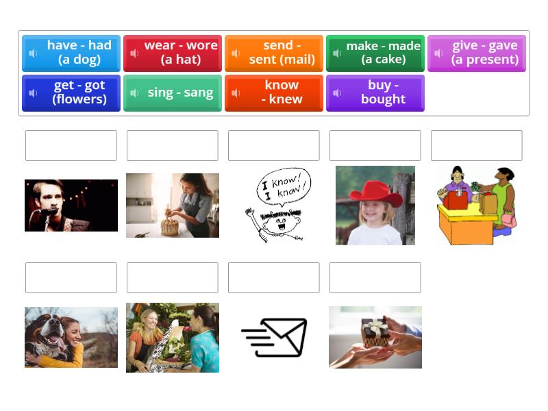 Irregular verbs - Match up