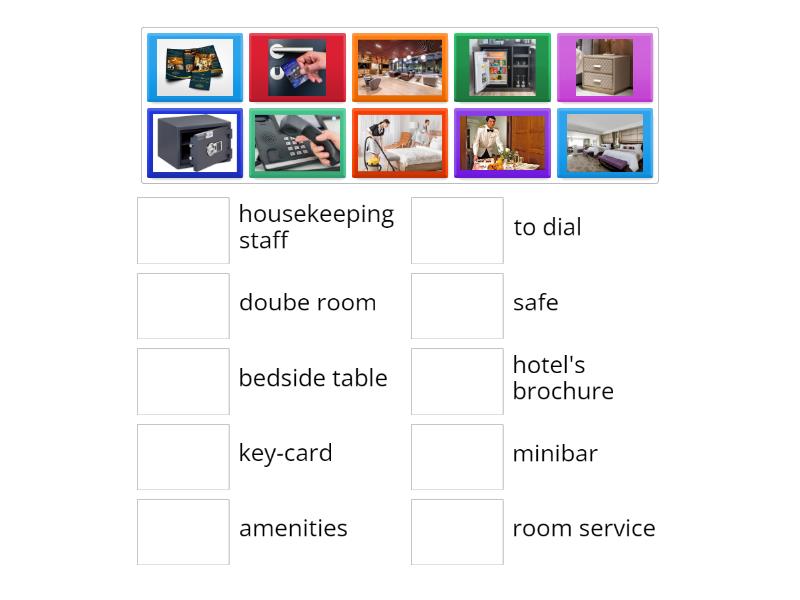 Hotel vocabulary - Match up